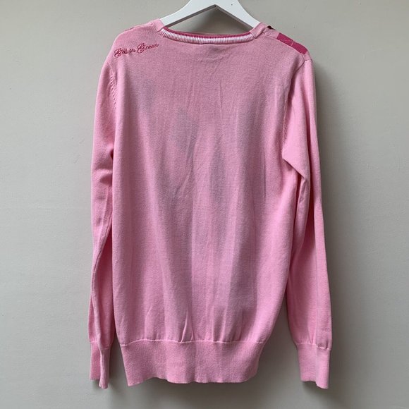 Galvin Green Women's Cathy Sweater Golf Jumper Size Medium Pink NEW Argyle - Picture 8 of 10